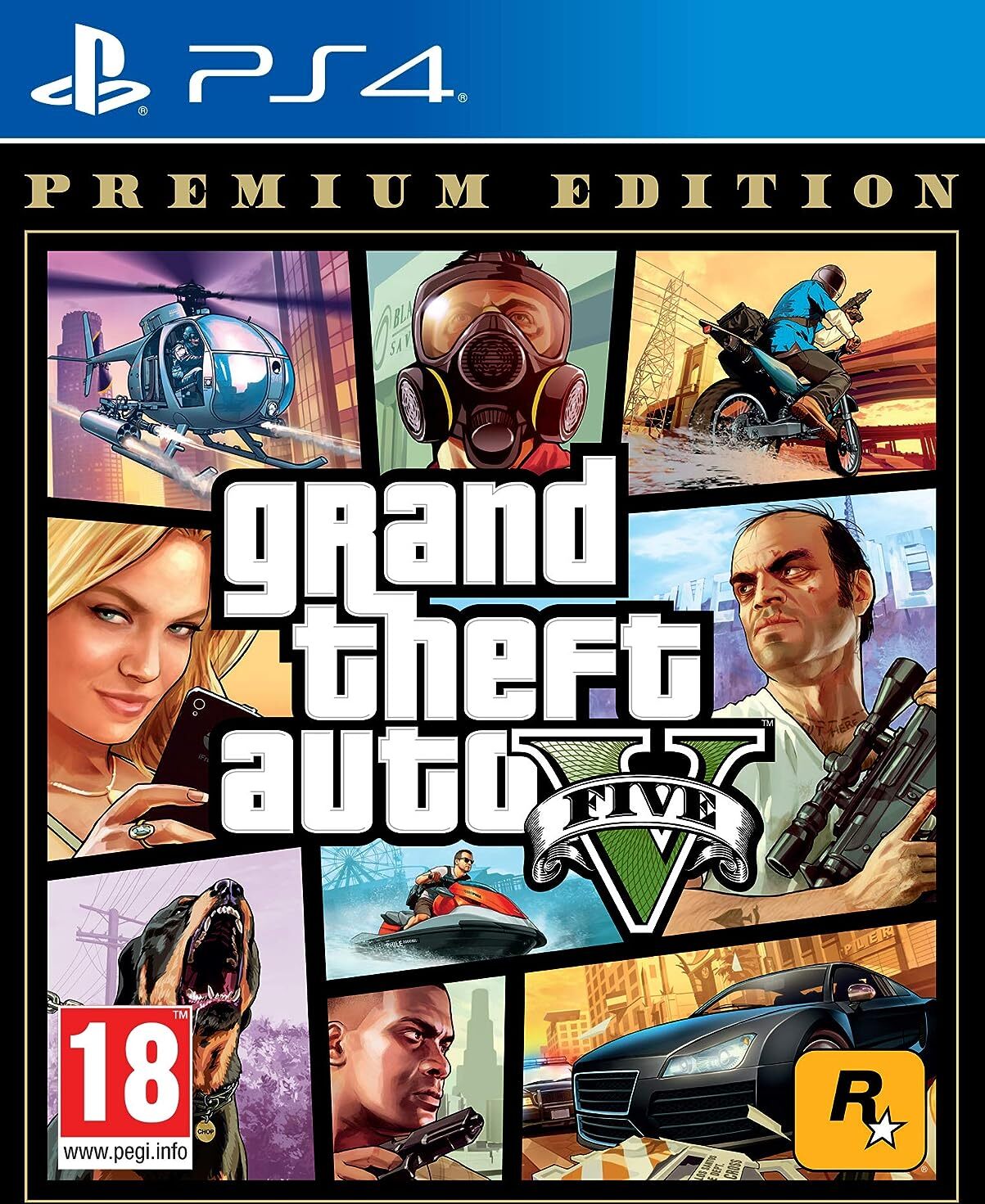 2K-Games 2K GAMES Grand Theft Auto V - Premium Online Edition -peli, PS4
