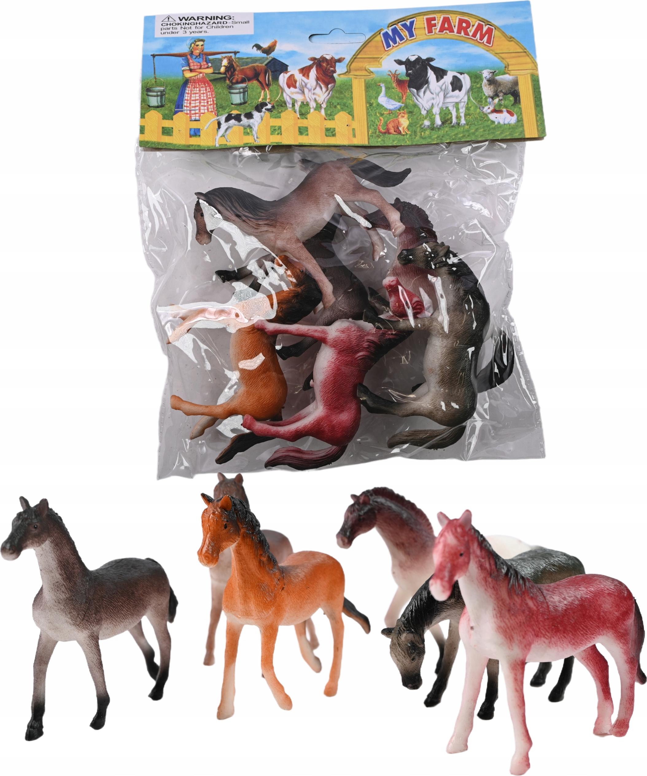 Midex Figurenset 6 Stück Pferdefiguren Pferdefigur Pferd Komplett