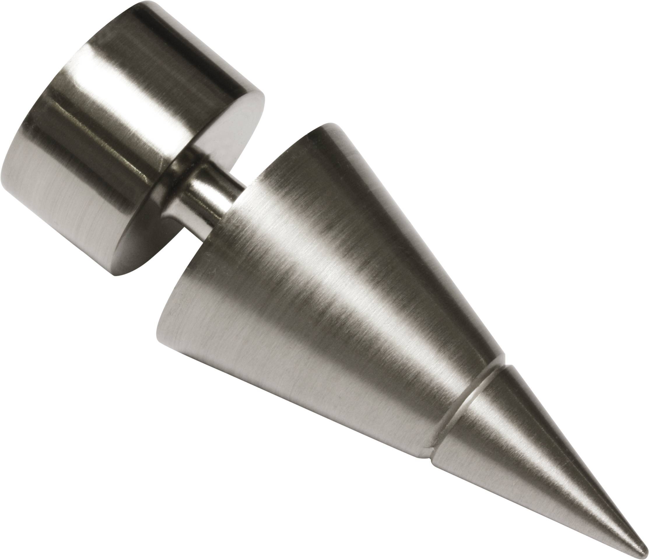 Gardinia Endknopf Kegel zu Stilprogramm Windsor, Ø 25 mm edelstahl-optik 30412