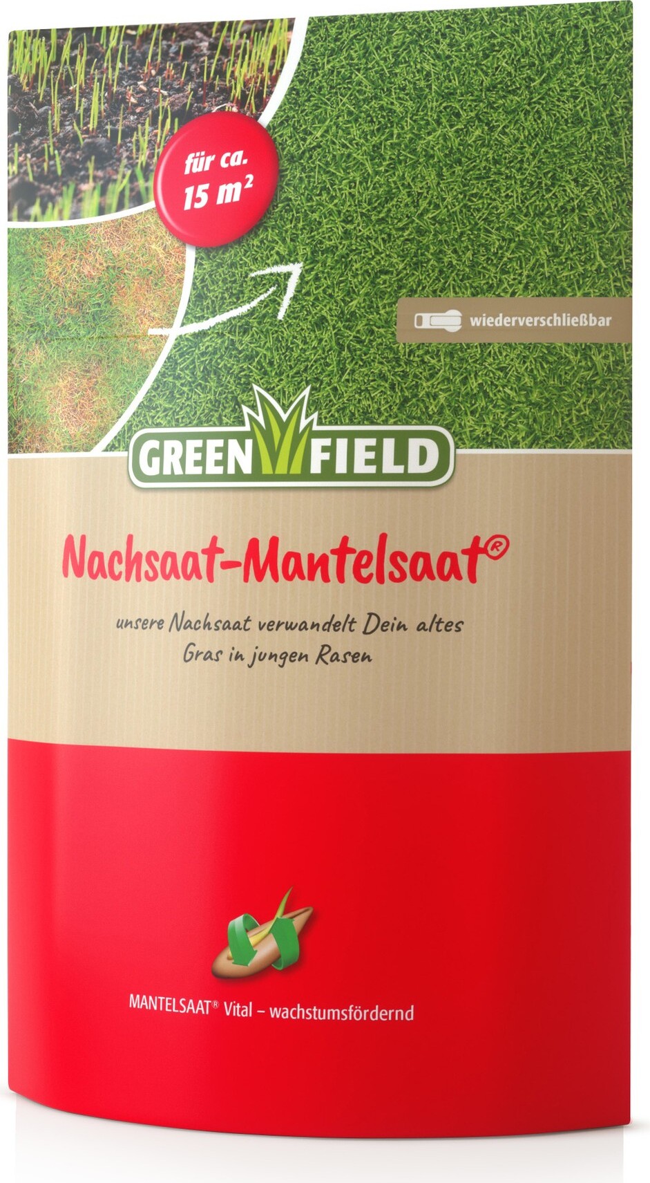 Greenfield Nachsaat-Mantelsaat 0,275 kg - verjüngt den Rasen FB62590
