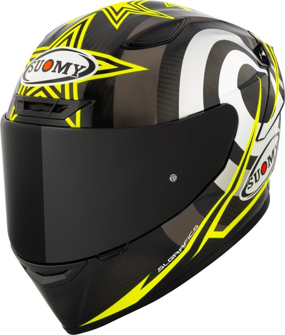 Sonstige Suomy TX-Pro Neil Hodgson Replica Helm, schwarz/weiß/gelb, XS (53/54) K6TX0012.2