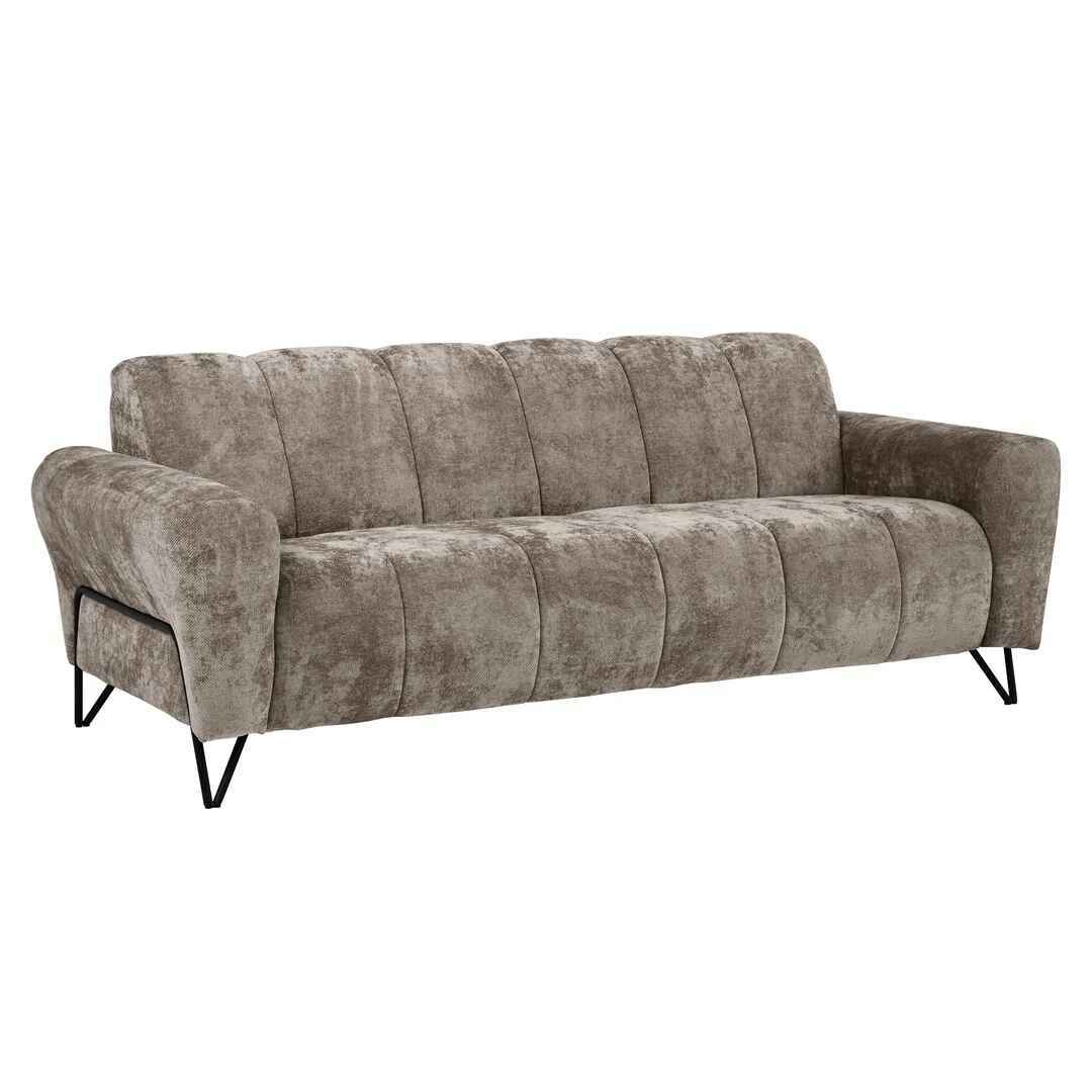 Canapé 2 Places En Tissu Velours - Canapé Rembourré Confortable, Design Moderne, Dimensions 117 X 56,5 X 77 Cm - Idéal Petit Salon, Chambre