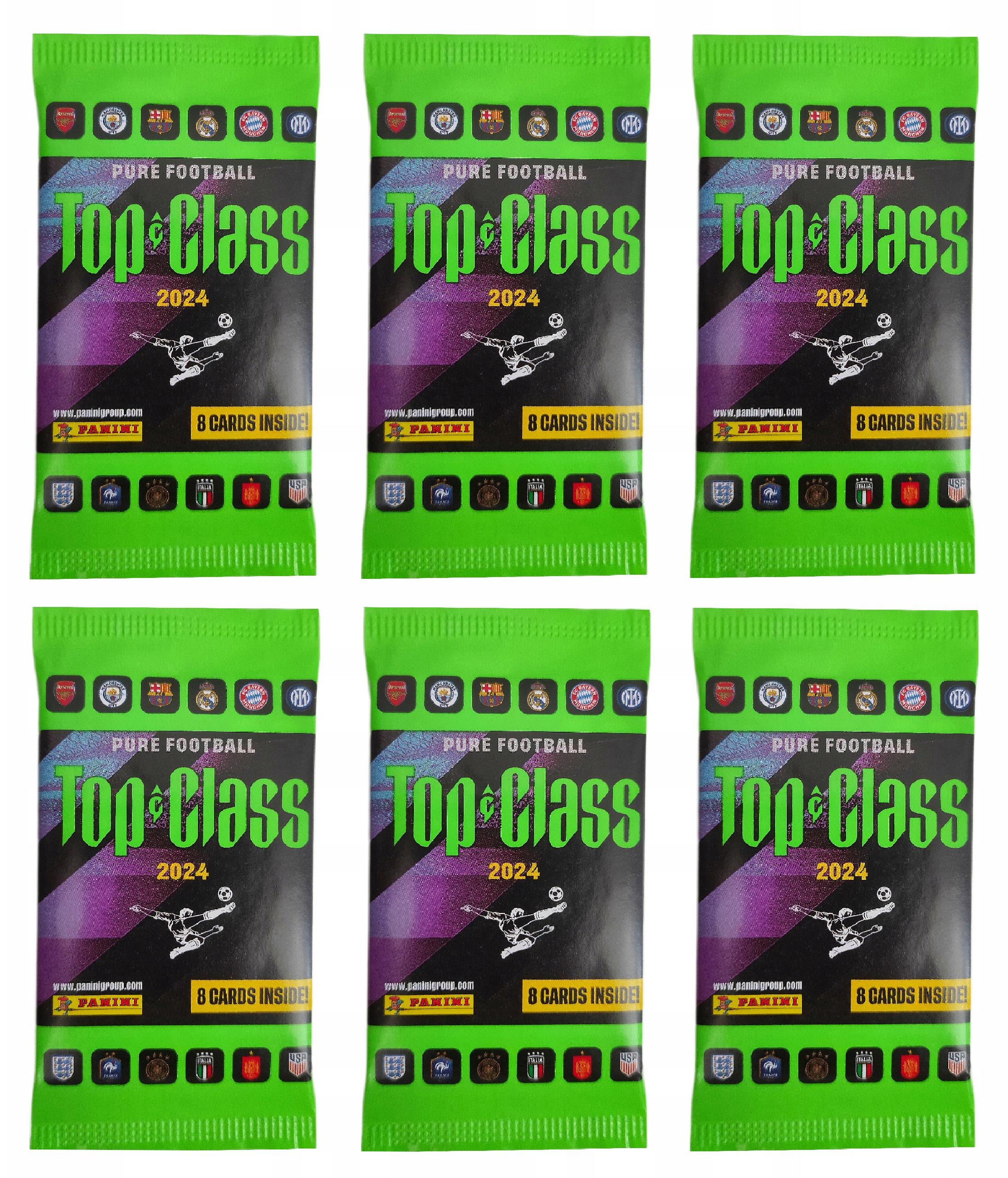 Hasbro Top Class 2024 Fifa Panini Packets – 6 Packets Of Football Cards – 48 Cards 496203285