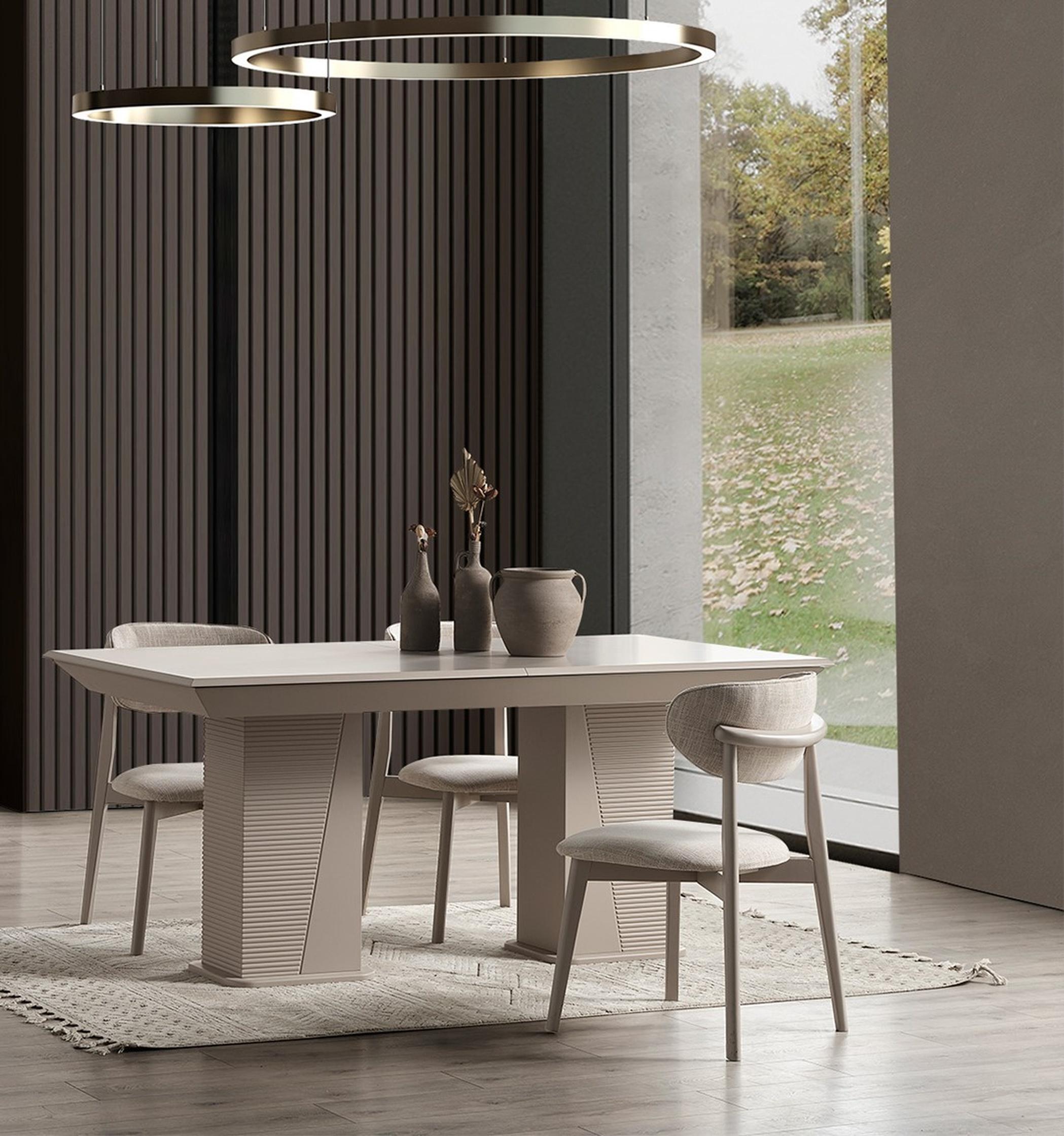 AEA Stilvolle Essgarnitur Designer Rechteckiger Esstisch 6x Polsterstühle