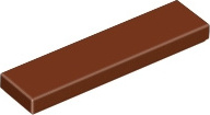 25 kusov LEGO, diel c. 2431, cervenohnedá