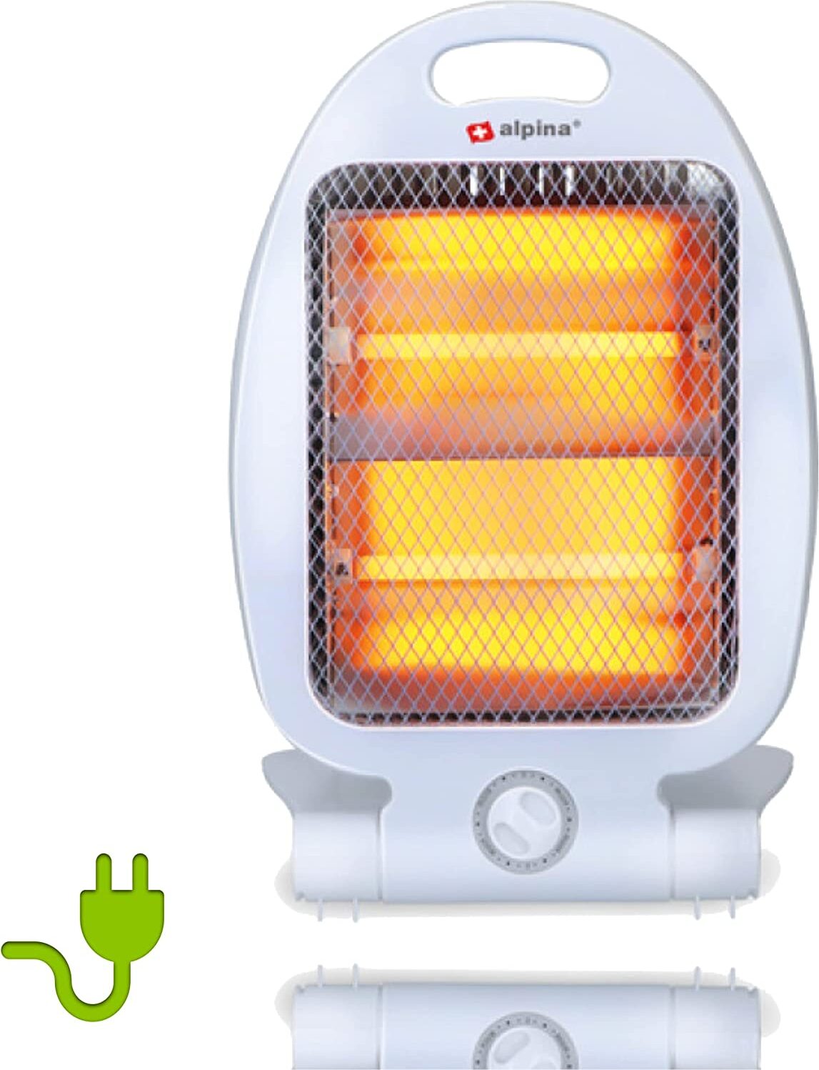 Elektrický ohrievač Quartz 800 W ohrievač s ventilátorom Kúpeľňový ohrievač Konvektor - mobilný ohrievač Elektrický ohrievač - Úspora energie - Ohrievač miestnosti - Ohrievač s ventilátorom (sálavý ohrievač Quartz 800 W) [Energetická trieda A+]