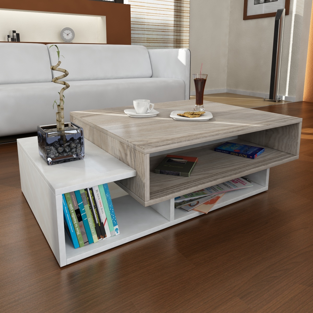 alphamoebel Couchtisch Weiß - Cordoba Tab " 1407