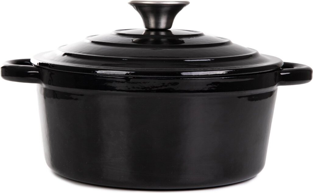 Topf ANDREAS schwarzes Gusseisen 4 l HOMLA