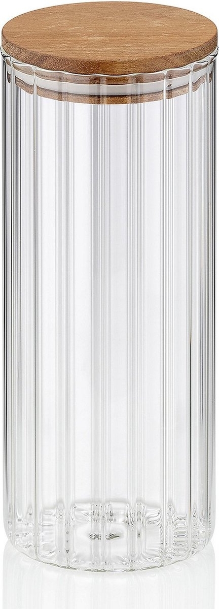 Kochtopf, 1,1 L, Borosilikatglas, Akazienholz, 22,5 cm - Kela | Dorothea