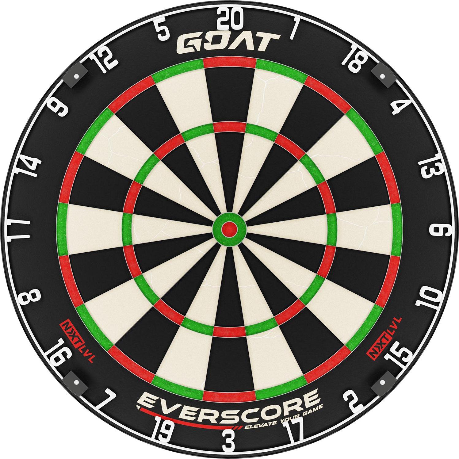 GOAT - Everscore NXT LVL Dartscheibe, Ultradünnem Draht, Dartscheibe Steeldart XGD100000