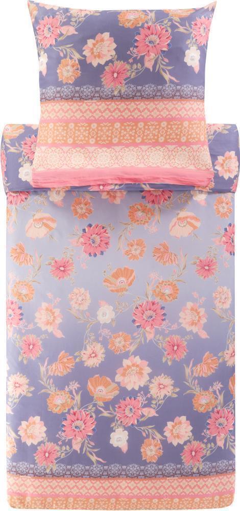 Bassetti Byssus-Baumwolle-Bettwäsche-Garnitur POSILLIPO Farbe L1 LAVENDEL Größe 135x200 cm + 80x80 cm *9327384