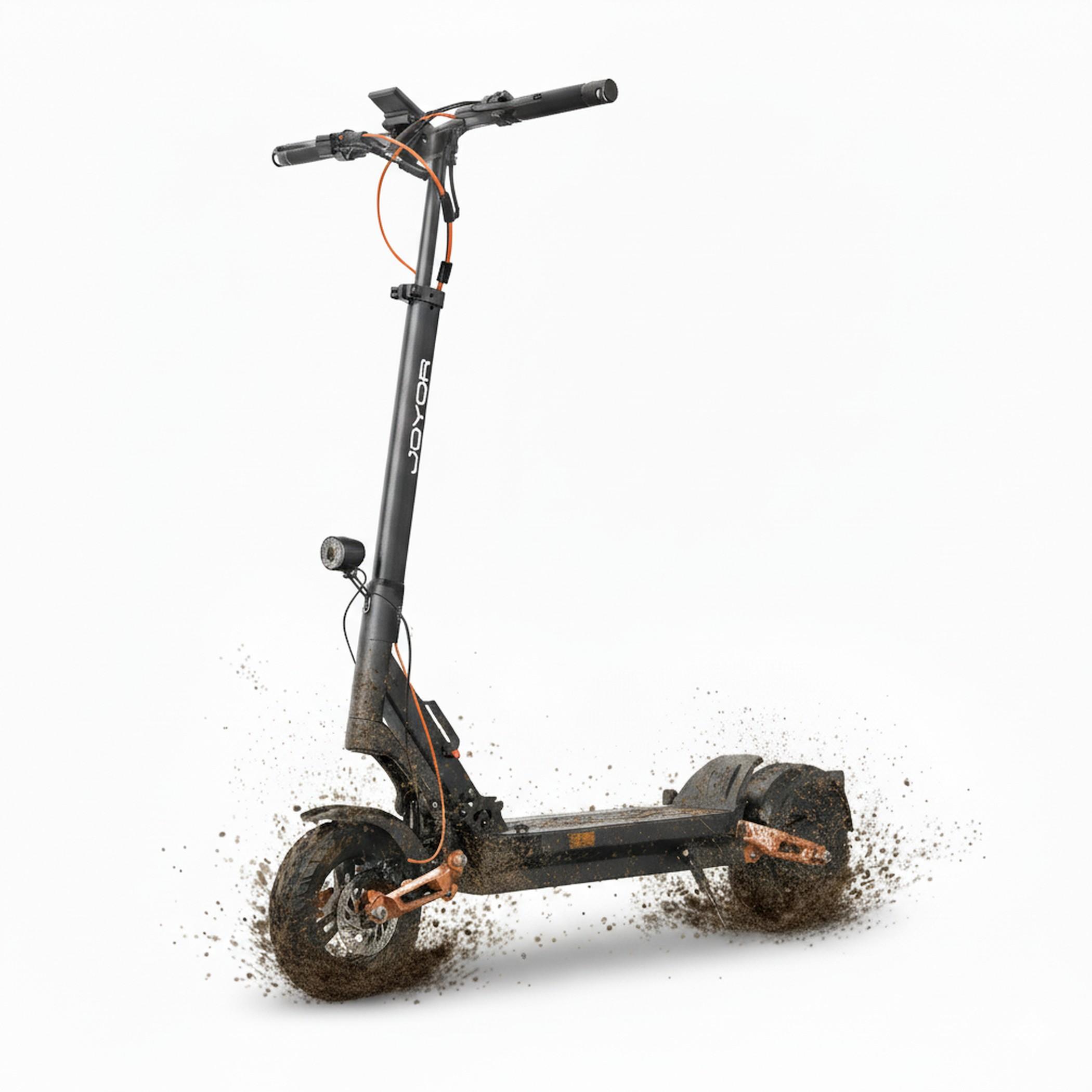 Joyor T6E E-Scooter mit Straßenzulassung 500W bis 70km Reichweite Blinker offroad 10 Zoll hydraulische Federung