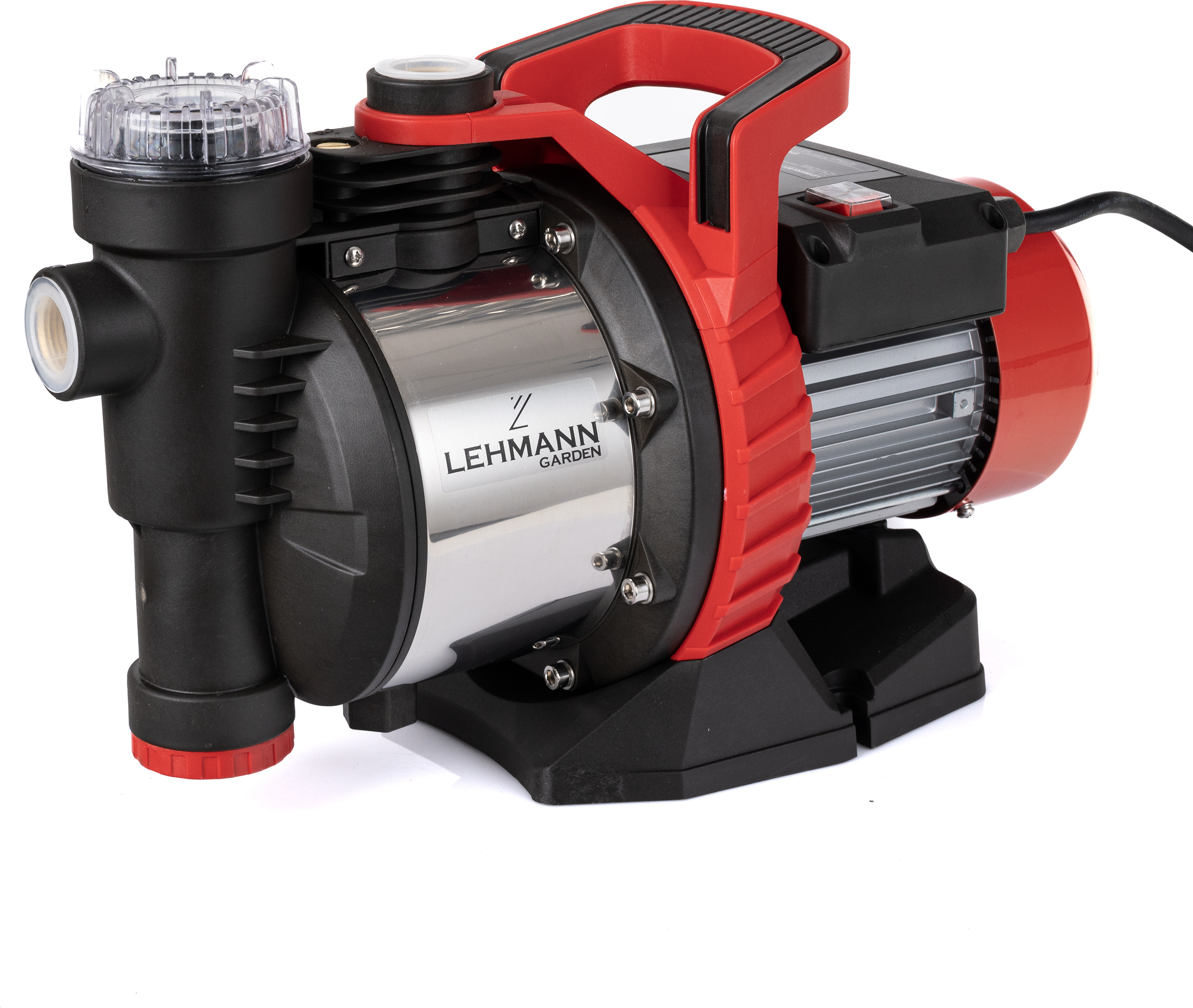 Lehmann Garten Pumpe 900 W, 3600 l/h, 4,2 bar, Max. Ansaugtiefe 8 m, Max. Entladehöhe 42 m, Kabellänge 1 m LGAHP-9036