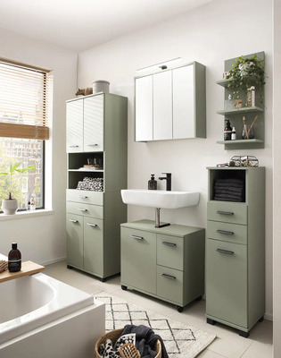 Hochschrank Möbelpartner Palermo BxHxT 59.8x180.9x32.6 cm pistazie 701948