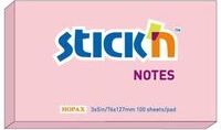 Stick n Bloek samolepicí Stick'n Hopax, 76x127 mm, rový, 100 lístk