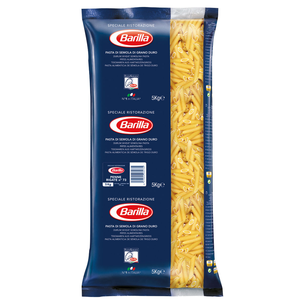 Barilla Penne Rigate Nr. 73 Großpackung 5 Kg.