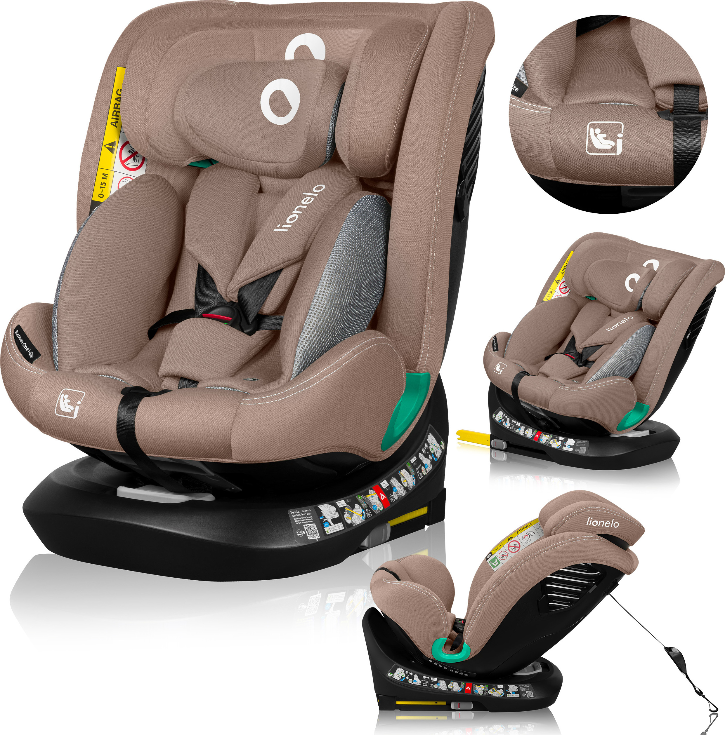 Lionelo BASTIAAN ONE I-SIZE 2024 BEIGE SAND