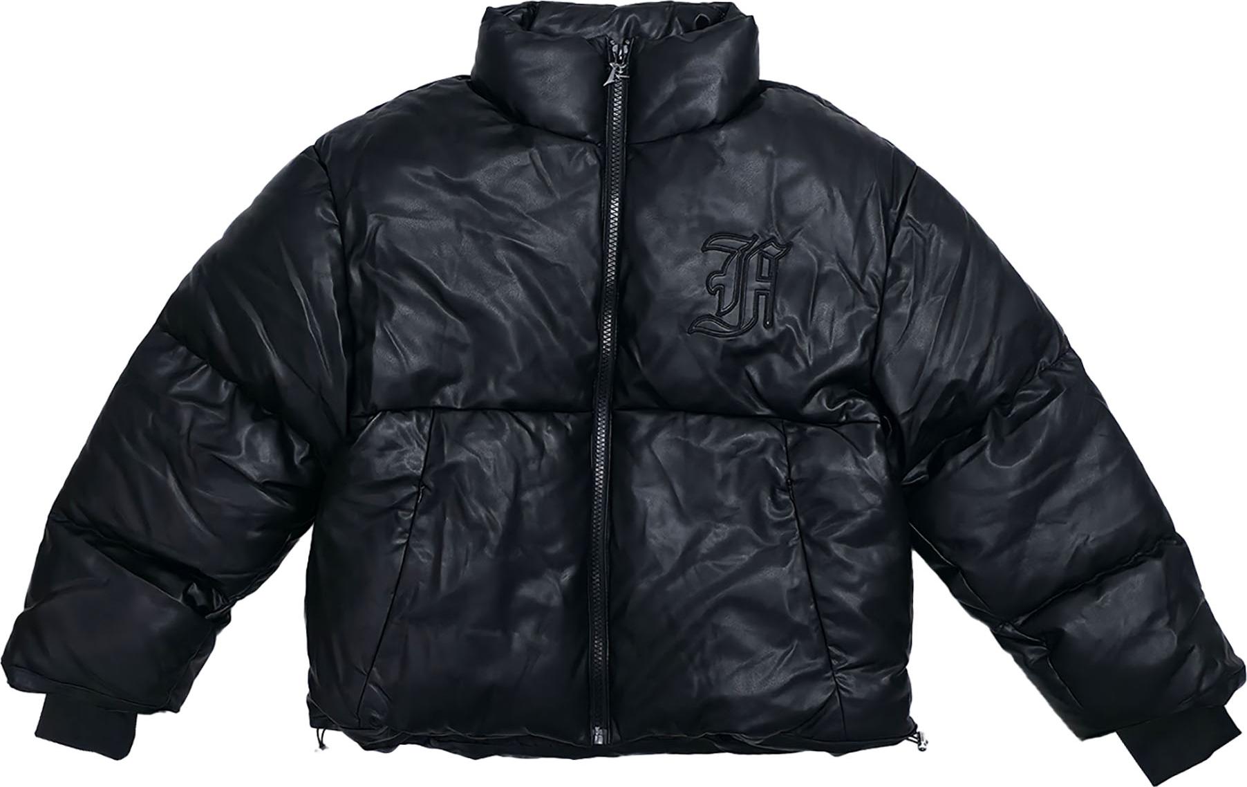 FAVELA Herren Puffer Jacke Puffer Leather black XXL