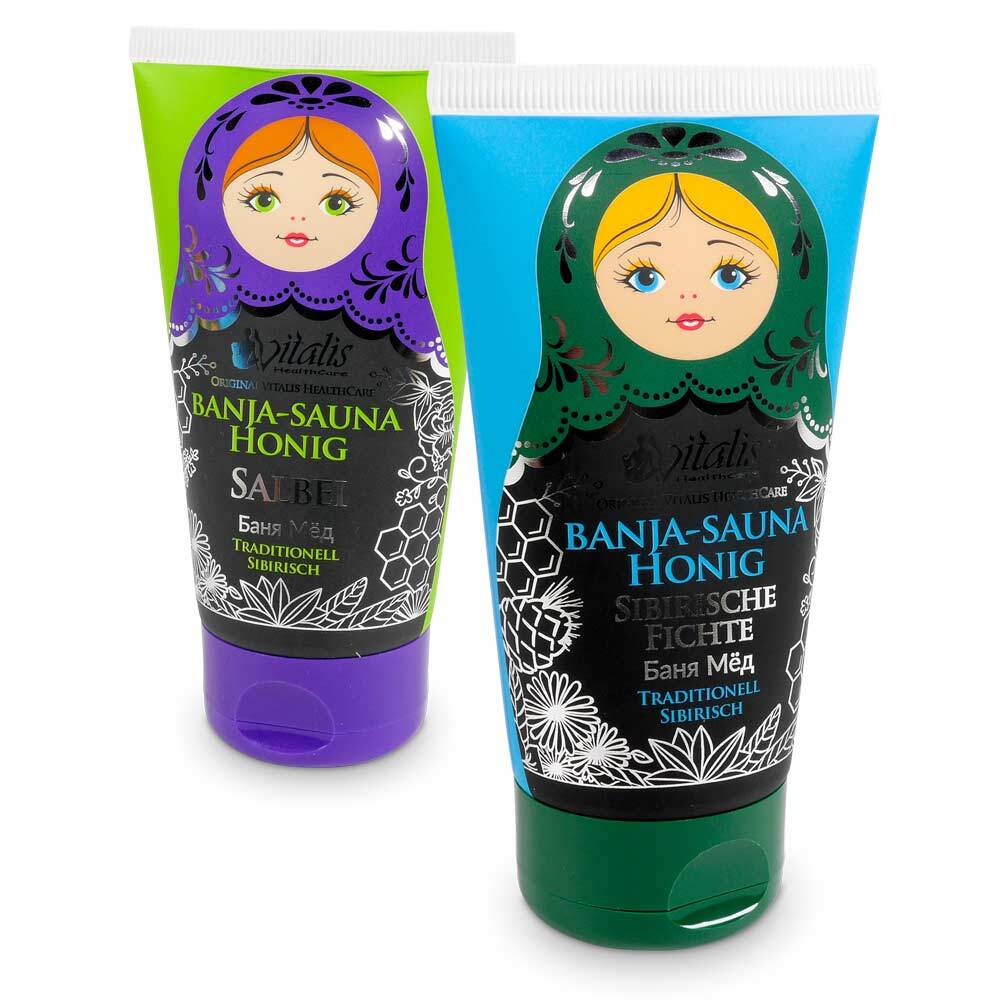 Vitalis HealthCare 2x Vitalis Banja Saunahonigcreme Salbei + Sibirische Fichte je 120ml 1925591