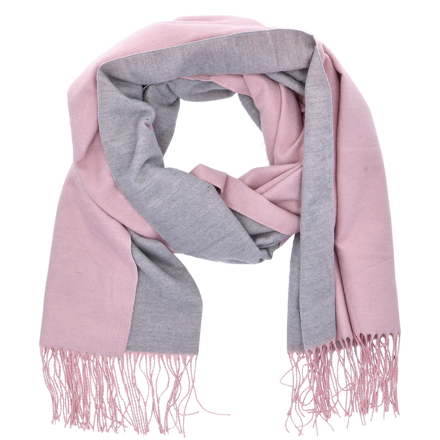 Antonio Damen Schal soft Cashmera rosa/grau