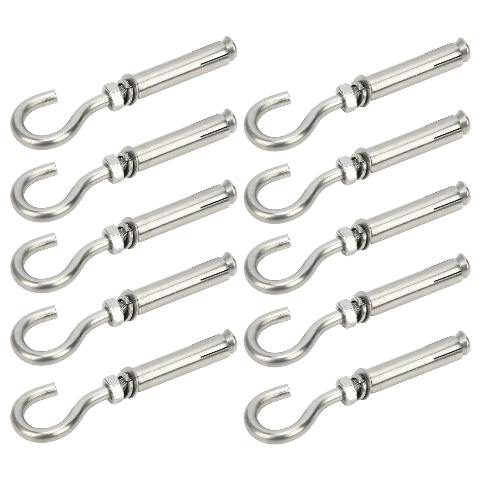 Cocosity Dehnungshaken,Dehnungsbolzen,Dehnungsbolzen Haken,Hakenbolzen,Edelstahl-Dehnungsbolzen,M6-Dehnungsbolzen