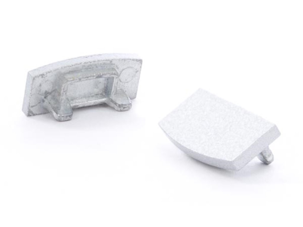 LEDsON ALU-ENDKAPPE FÜR LED-PROFIL 'SL7' - OHNE KABELLOCH - SILBER EC-SL7-H3