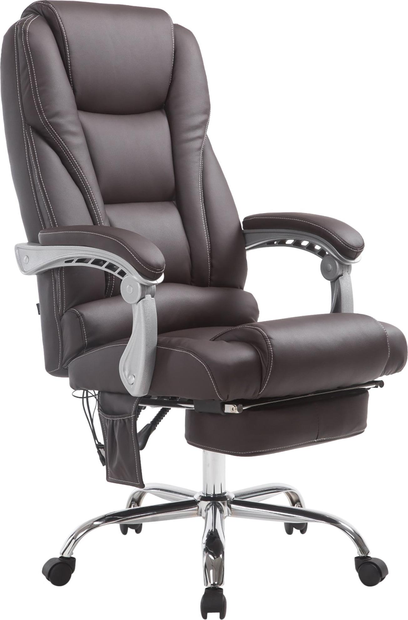 BHM Germany Masážne kancelárske kreslo Lisa, hnedá