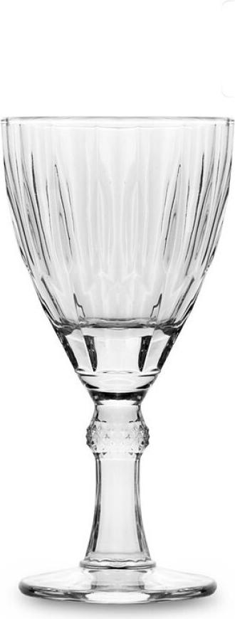 emeco 4 x Rotweingläser Weingläser 300ml Rotwein Weinglas Schleife AnRT4 Transparent