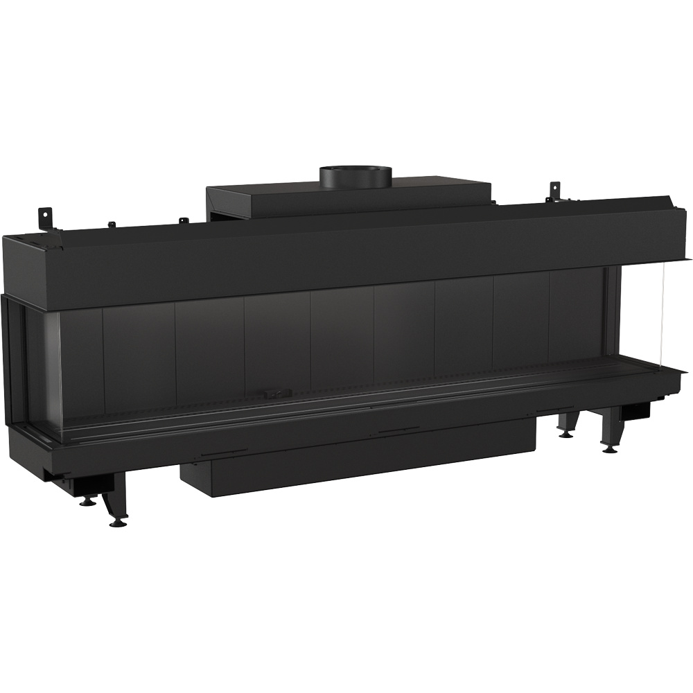 Plynový krb LEO 200 trojstranný na propán bután ∅ 130/200 14 kW
