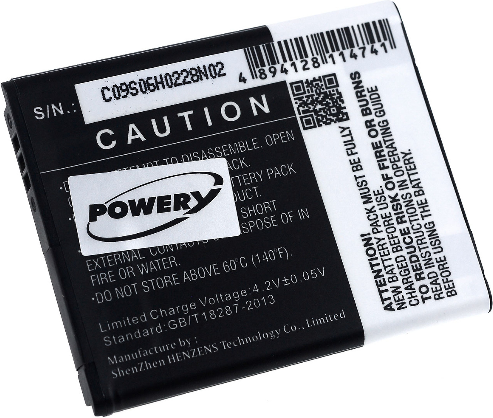 Powery Akku für Texas Instruments Grafikrechner TI-Nspire CX CAS Graphing (nur für Typ 3.7L12005SPA) G1.64.TEX.2.5E
