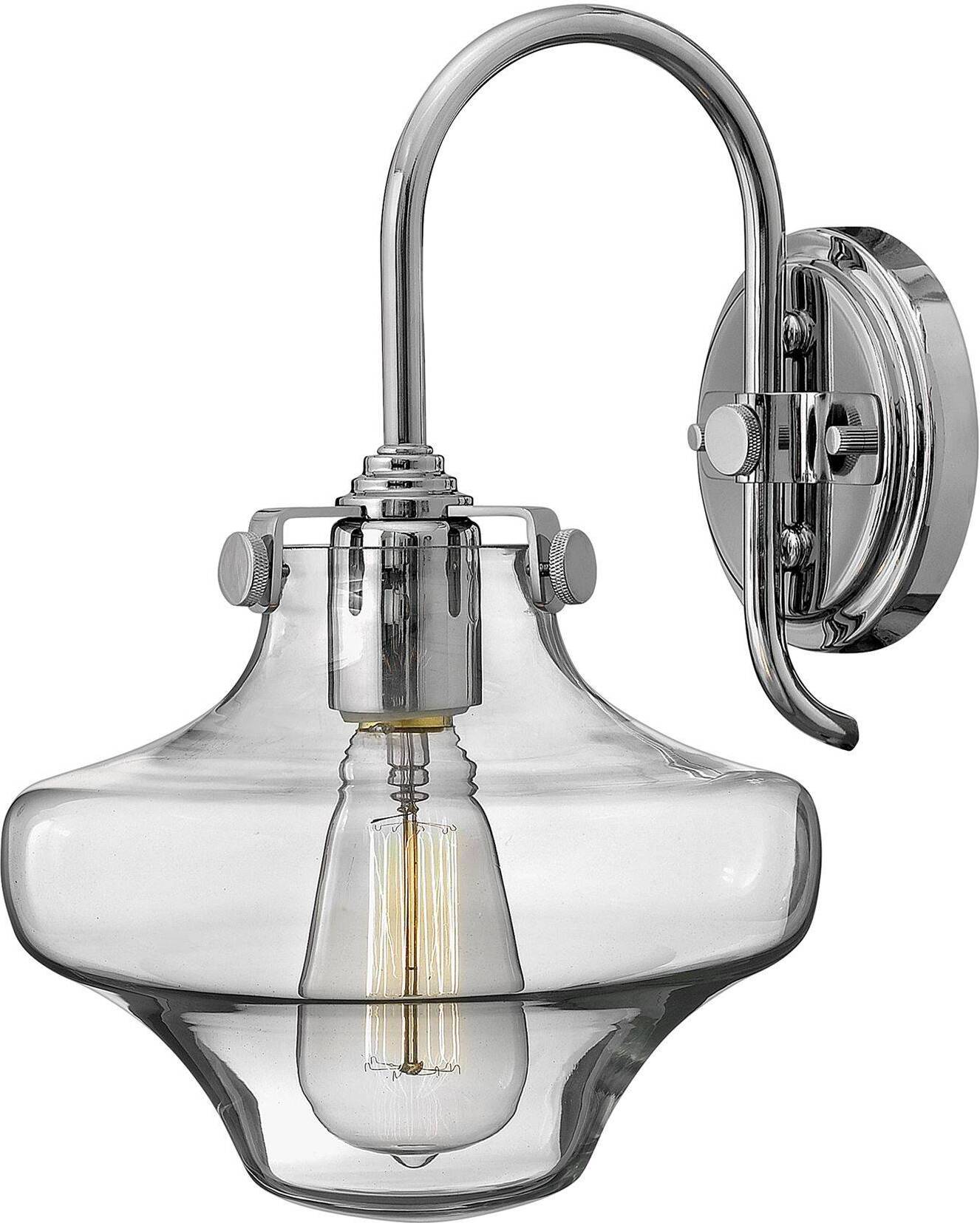 Elstead Lighting Elstead Congress Wandleuchte E27 33cm Chrom HK-CONGRESS1-B-CM