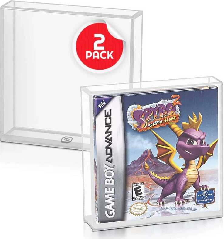 Evoretro Acrylgehäuse 2er-Pack für Gameboy/Gameboy Advance Spiele 43744