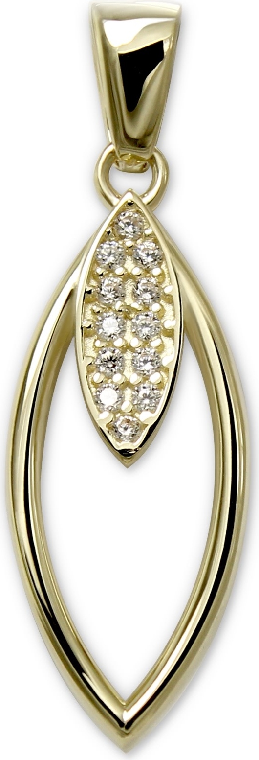 Pendentif Croix En Or Jaune 8 Carats (333) - Mat - Style Remorque - Pour Femme - Occasion