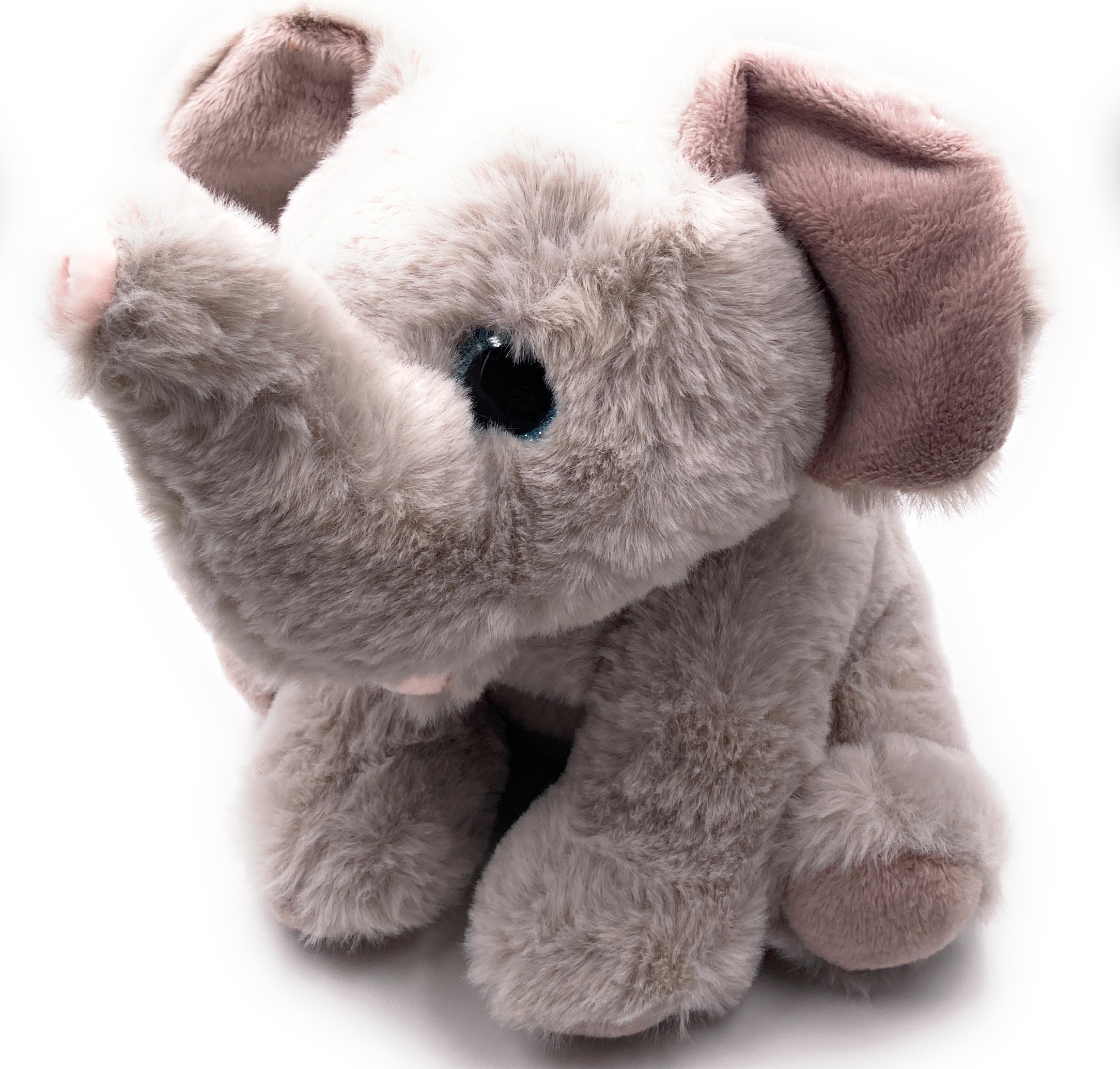 Onwomania Plüschtier Stofftier Kuscheltier Rüsseltier Dickhäuter Elefant Länge 29 cm Grau