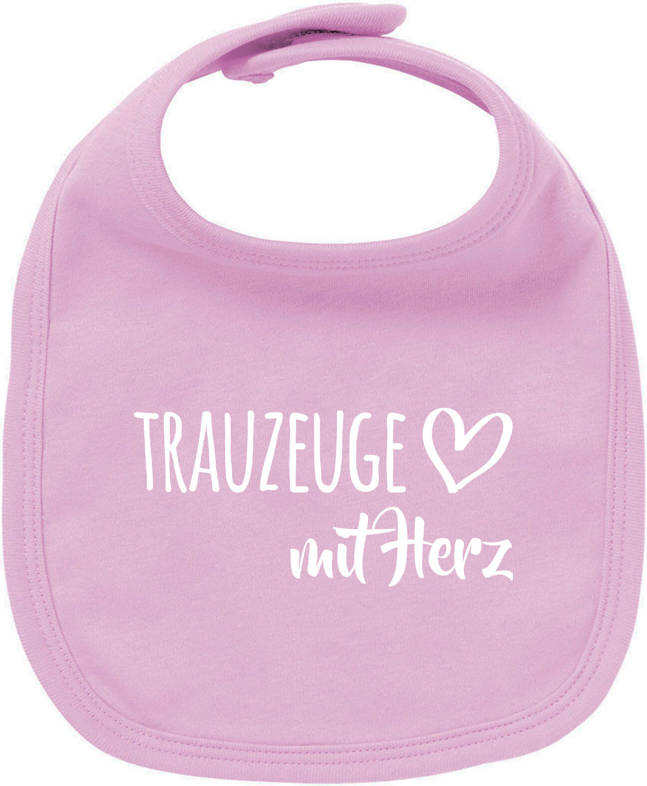 Hellweg Druckerei Huuraa Unisex Babylatz Trauzeuge mit Herz Geschenk Babypink Baumwolle Trauzeuge Mitbringsel 3092BL-BPINK