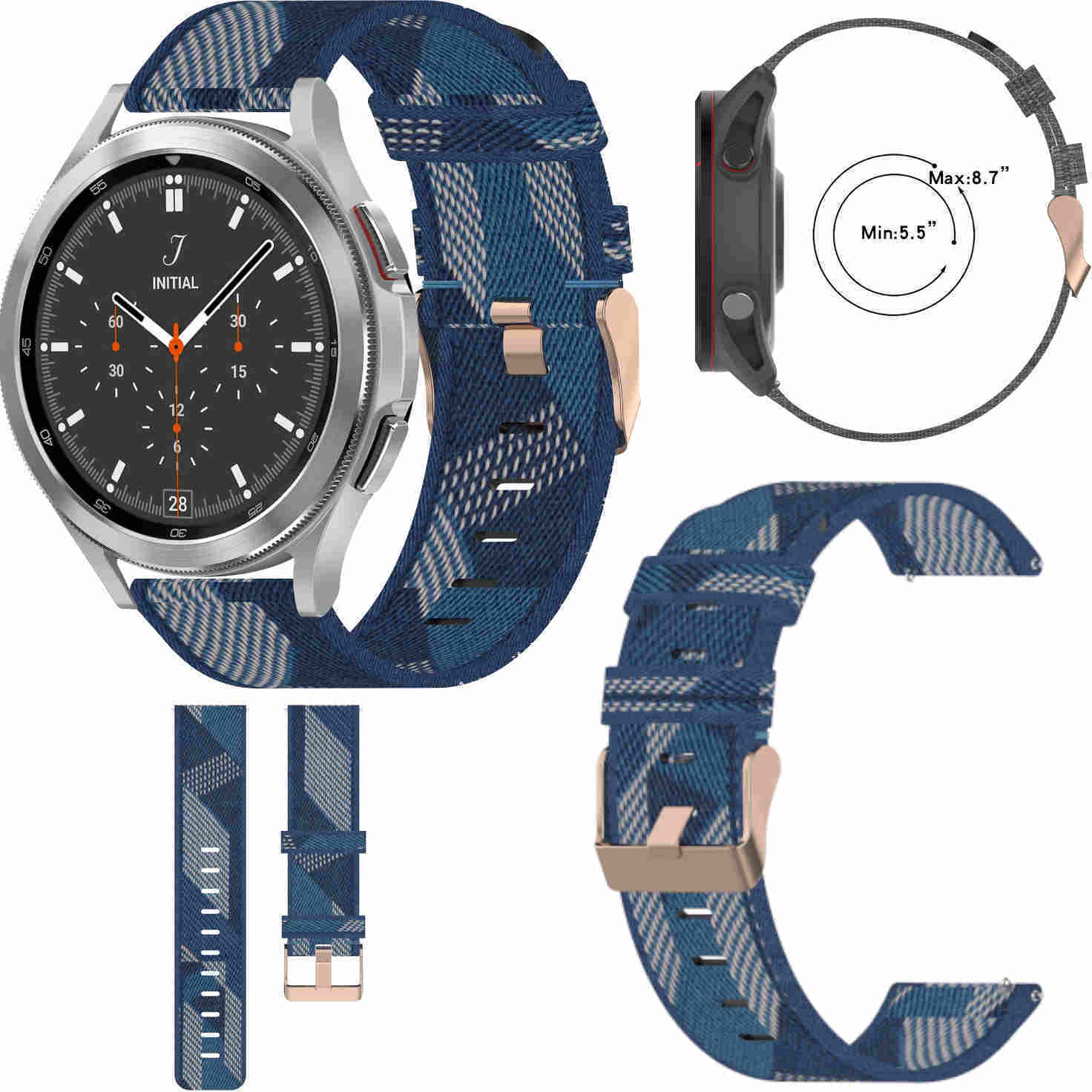 Pre Samsung Galaxy Watch FE 6 5 4 Normal Pro Classic všetky veľkosti