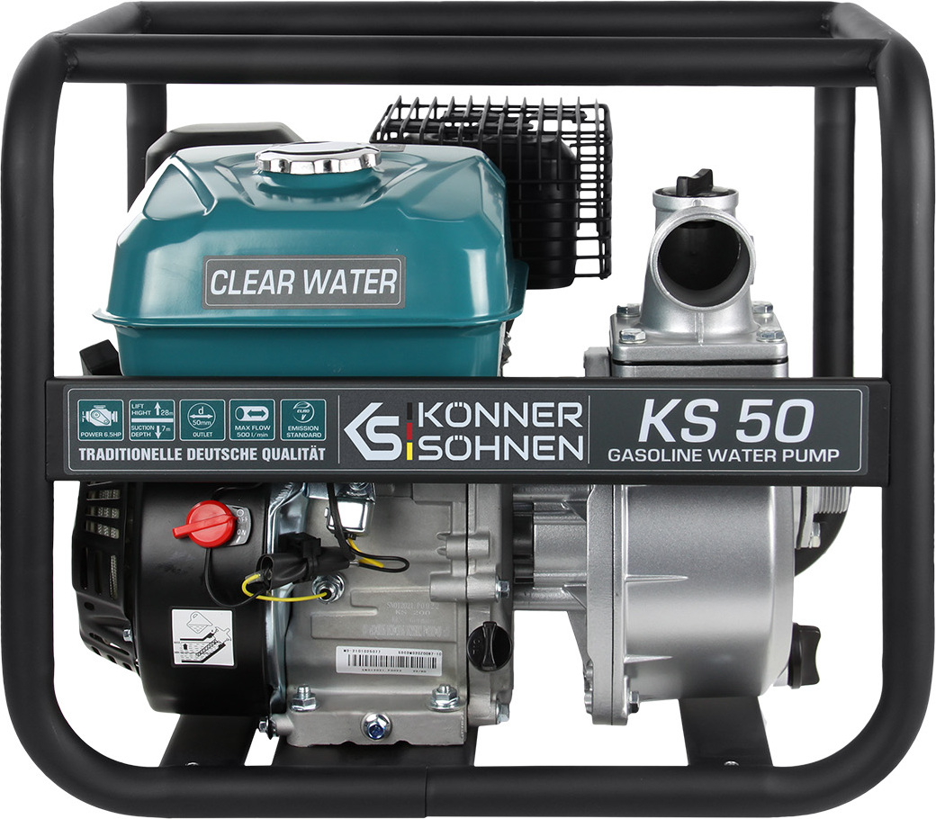 Könner & Söhnen KS 50, Benzín, 50 bar, 30000 l/h, Čierna, Modrá, Strieborná