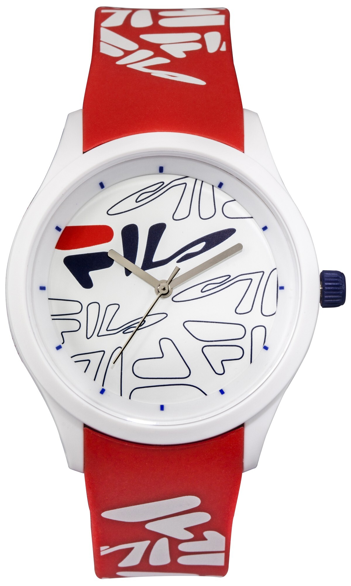 Fila Herren Armbanduhr FILASTYLE 40 mm Armband Silikon 38-129, Farbe:rot 38-129-206