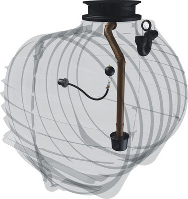 GreenLife Erdtank zur Regenwasser-Rückhaltung/-Retention und Haus- und Gartenversorgung 6.000 Liter G0001735