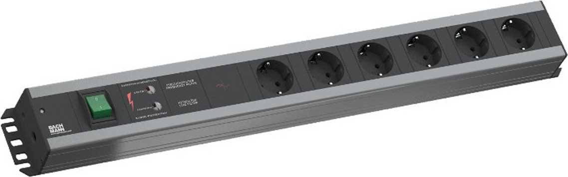 Bachmann Handwerkerleiste 6-fach 90°, ÜSS, Filter, 300.012