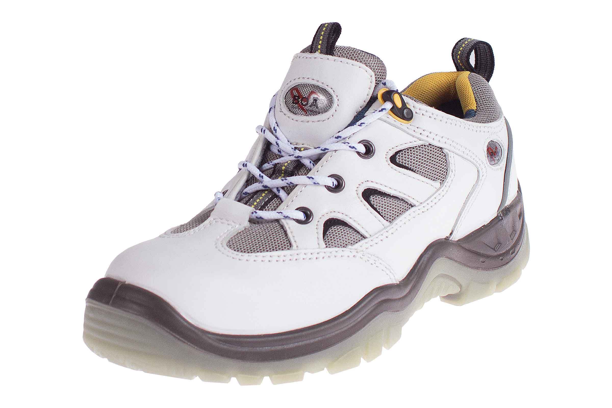 SSD Sicherheitsschuhe BOA Sicherheitsschuhe 1541 Weiß/Braun Gr. 39