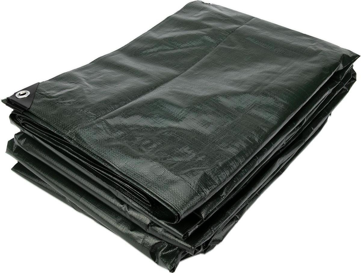 Abdeckplanemarkt Abdeckplane PE 3x5, 170 g/m² Grün, wasserabweisend & UV-beständig, mit Ösen alle 100 cm – für mittelfristigen Außeneinsatz, Lebensdauer 1–2 Jahre, für Anhänger, Außenspielzeug, Schutz von Fahrzeugen, temporärer Abschluss einer Überdachung 11556