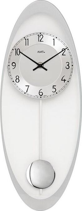 Orologio a pendolo in metallo quadrante 19 x 50 x cm