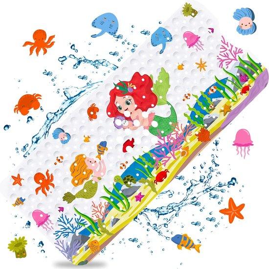 OEM Antislip Bademat für Kinder, 100 x 40 cm, BPA-frei, lang, maschinell waschbar 2026