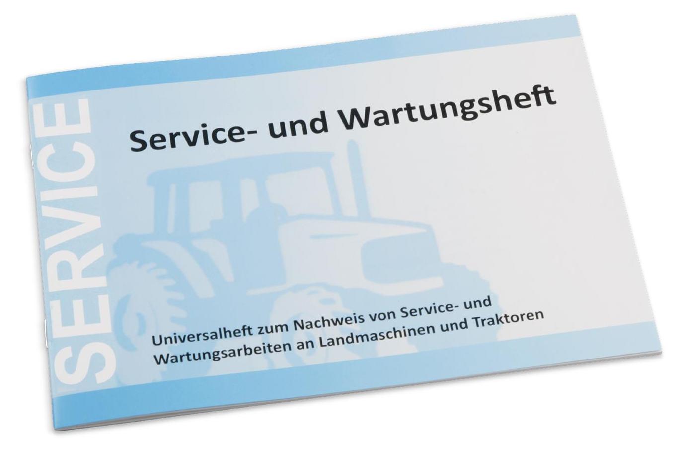 Eichner Organisation 10 Stück Service- und Wartungshefte (neutrale Version) zum Nachweis von Service- u. Wartungsarbeiten an Landmaschinen und Traktoren 9036-00184