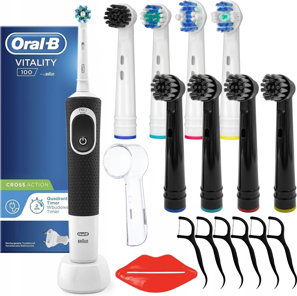 Zubná Kefka Oral-B Vitality 100 Sada Príslušenstva Čierna