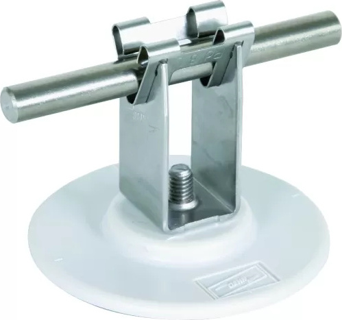 Dehn Dachleitungshalter DEHNgrip H 32mm NIRO m. Klebepad D 67mm f. Rd 8mm 297120