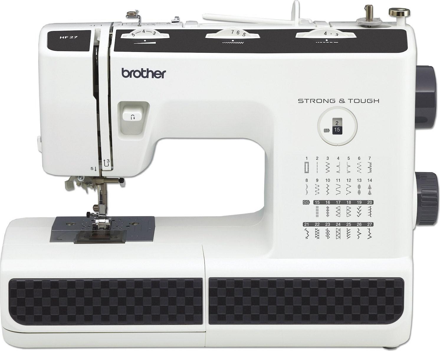 Brother Hochleistungsnähmaschine, 27 Stiche, Zwillingsnadel HF27