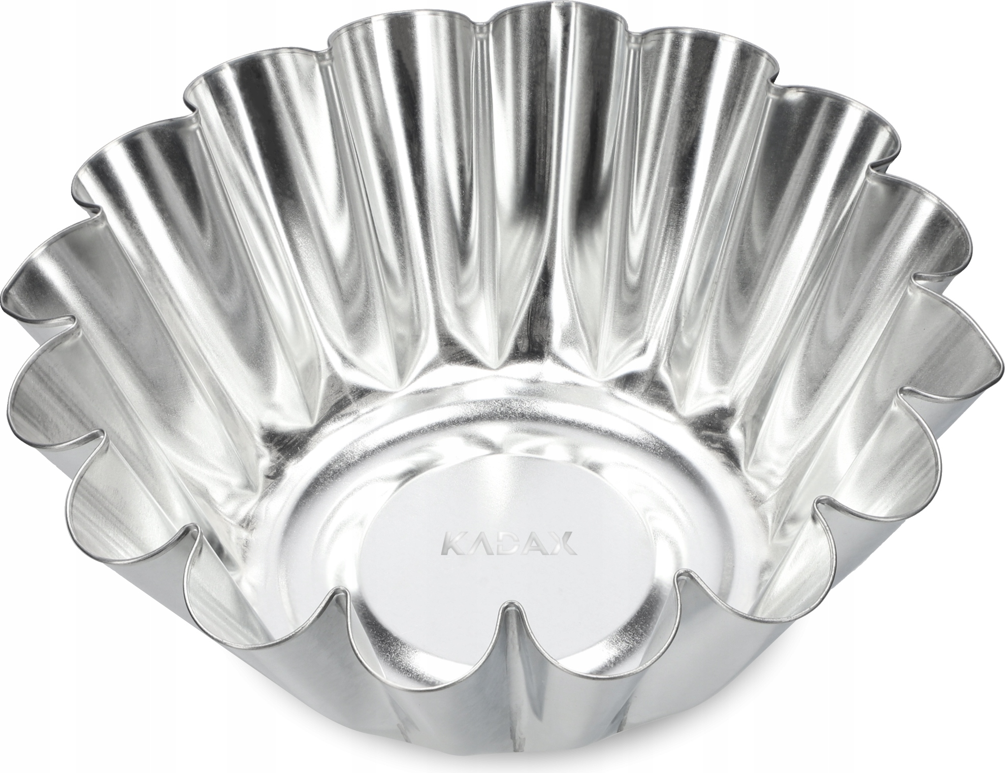 KADAX Gugelhupfform, Kuchenform aus verzinktem Blech, Hohe gewellte Backform K4015