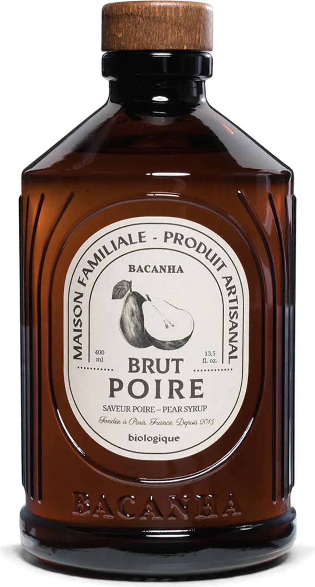 Bacanha Sirop Brut de Poire 400ml – -Birnen-Sirup mit -Rohrzucker